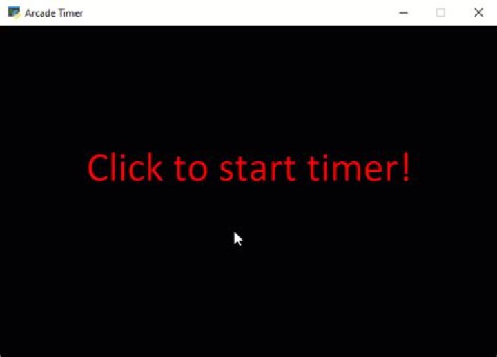 Timer with arcade python