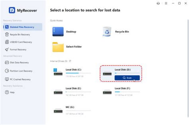 Tool for recovering deleted data from a flash drive