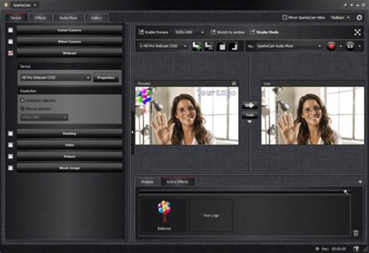 tool for webcam effects