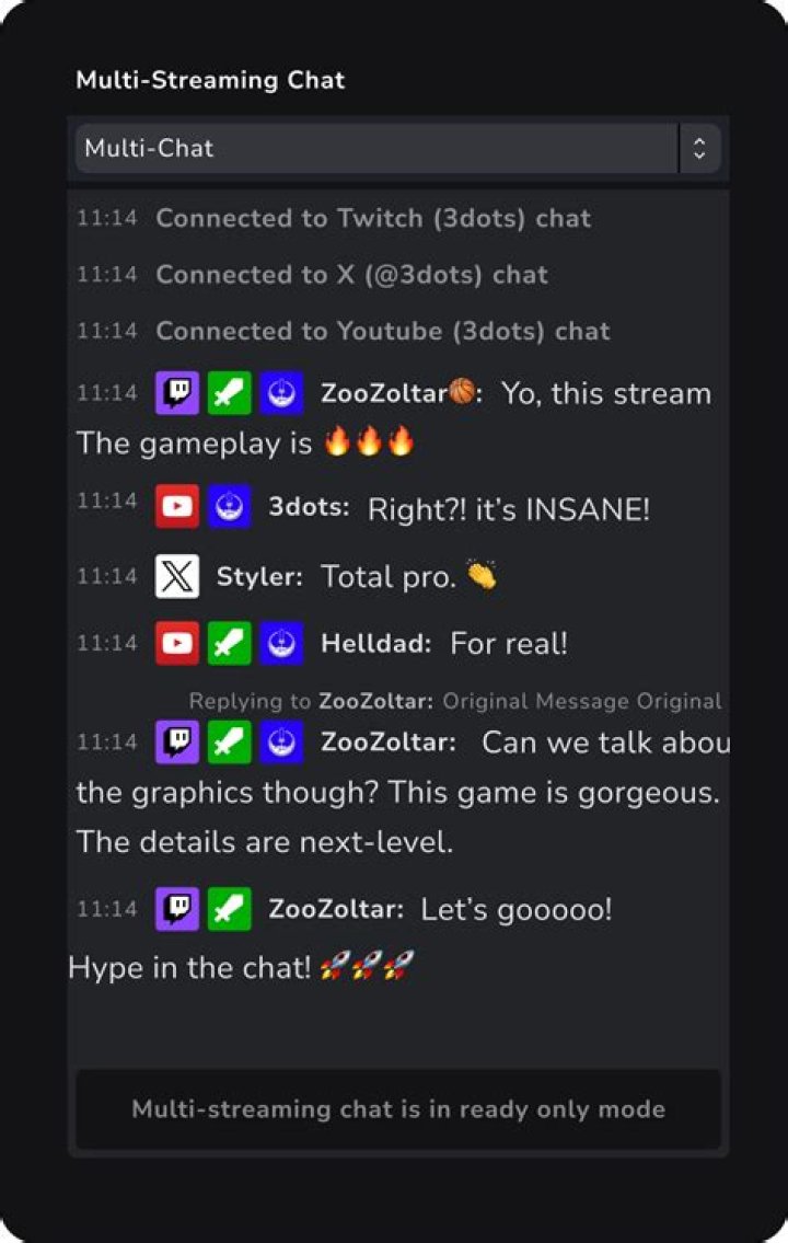 Tracks for streamer in LiveStream