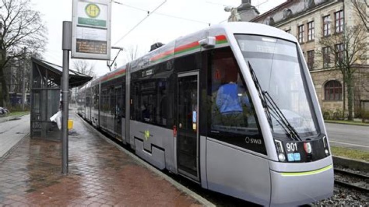 Tram in Augbsurg, Germany