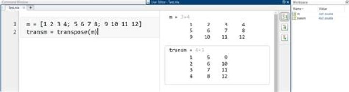 Transpose in matlab