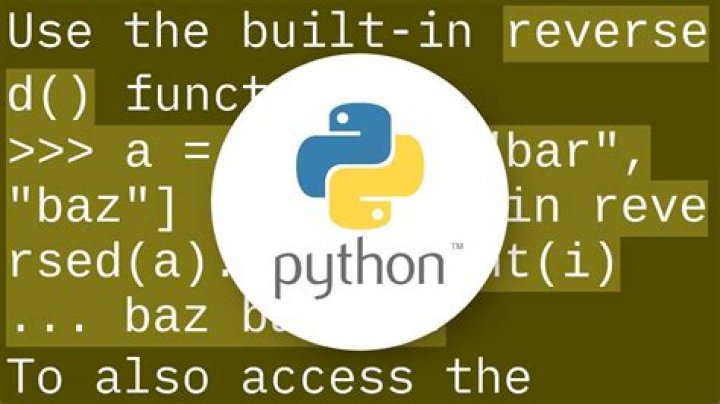Traverse a list in reverse order in Python