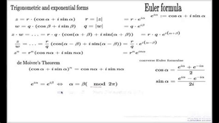 Trigonometric identity via complex exponential
