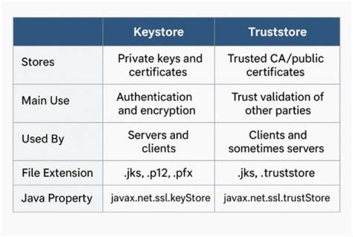 Truststore and Keystore Definitions