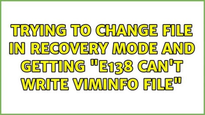 Trying to change file in recovery mode and getting 