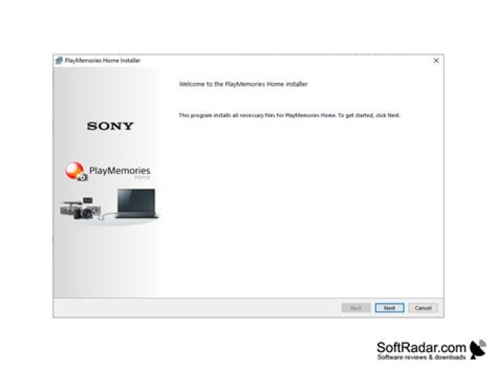 Trying to install Sony software PlayMemories Home