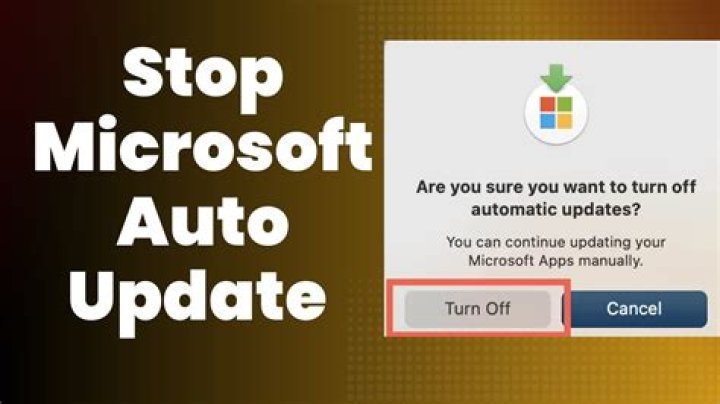 Turn off Microsoft apps 'Microsoft AutoUpdate' app on a Mac
