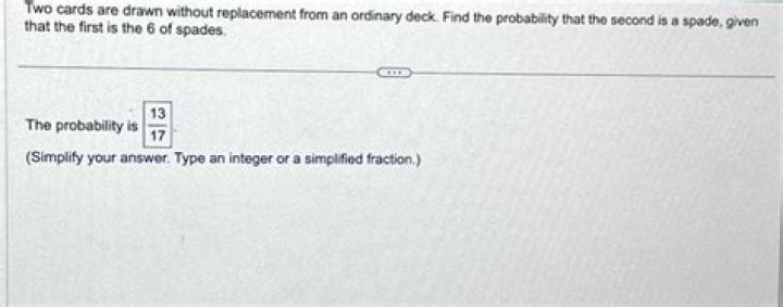 Two cards are drawn without replacement from an ordinary deck, find the probability..