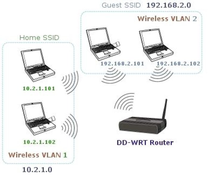 Two SSIDs on one router