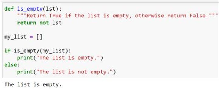 Two ways to check if a list is empty - differences?