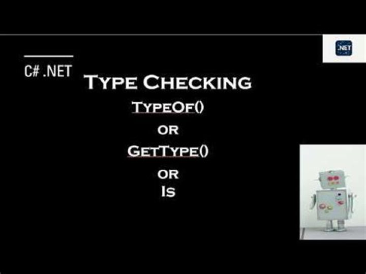 Type Checking: typeof, GetType, or is?