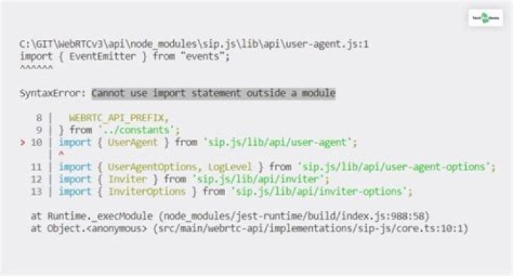 Typescript: Cannot use import statement outside a module