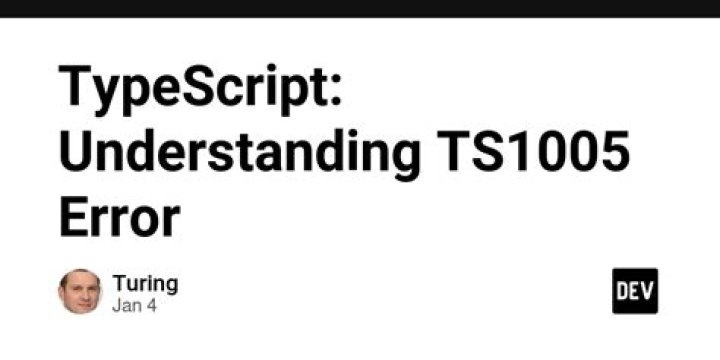 TypeScript error TS1005: ';' expected (II)