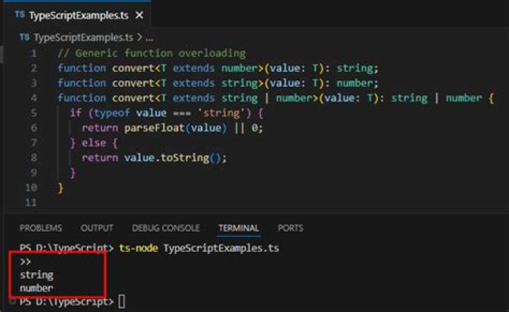 TypeScript function overloading