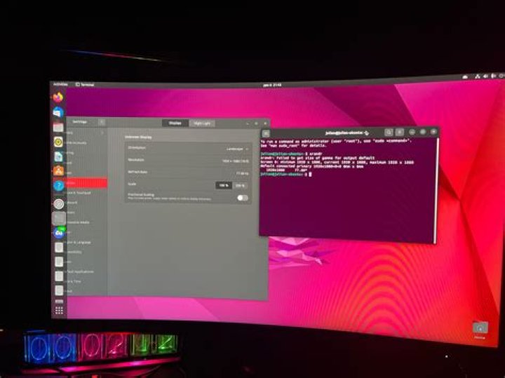 Ubuntu 17.10 Monitor settings
