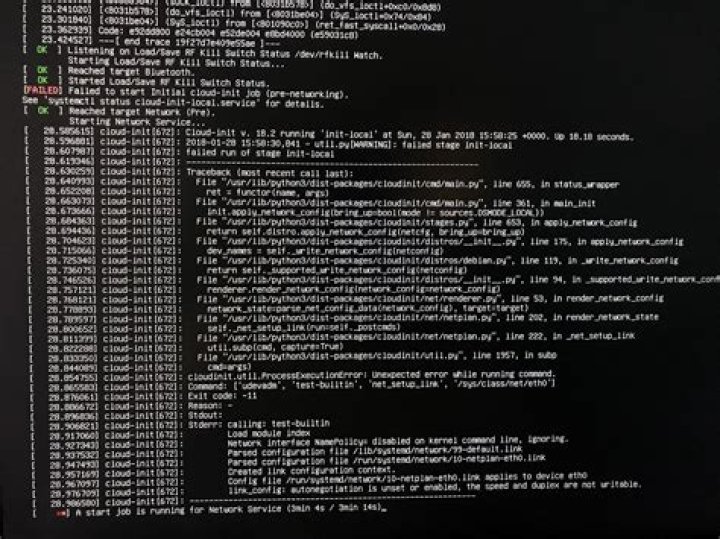 Ubuntu 18 on Raspberry Pi 3B+ Stuck on Networking Service after Converting the Official Pi 2 image