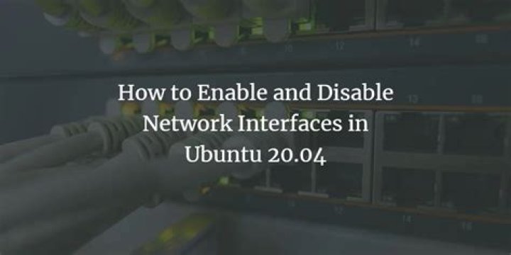 Ubuntu 20.04 network interfaces