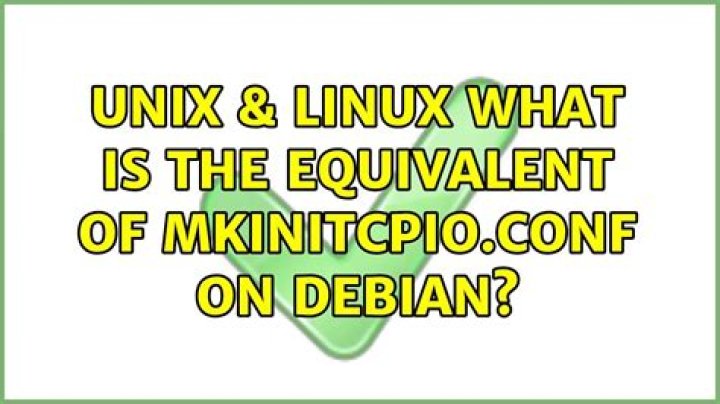 Ubuntu equivalent of mkinitcpio.conf