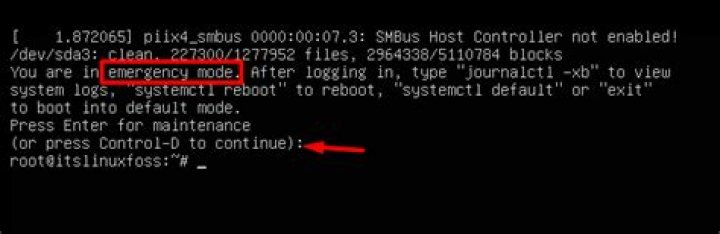 Ubuntu start in Emergency mode every time I turn on my PC