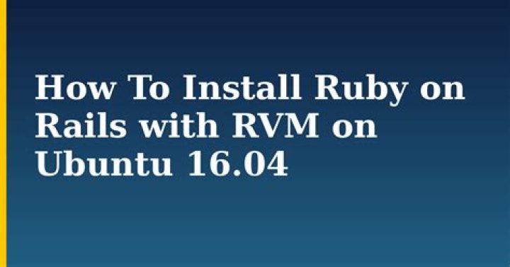 Ubuntu-touch ruby / rails development: installing with rvm
