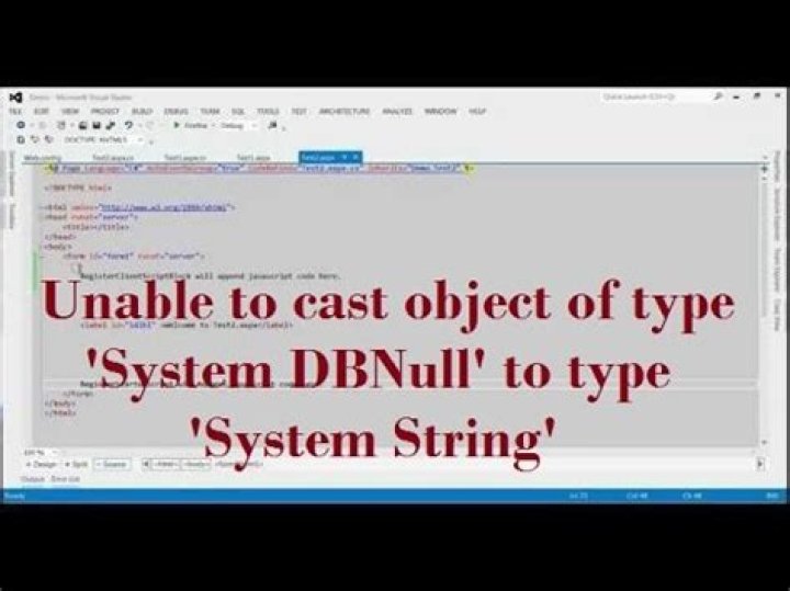 Unable to cast object of type 'System.DBNull' to type 'System.String`
