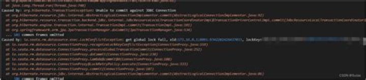 Unable to commit against JDBC Connection
