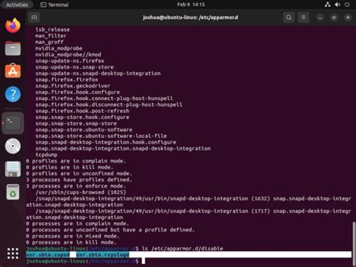 Unable to disable apparmor in Ubuntu 20.04 LTS