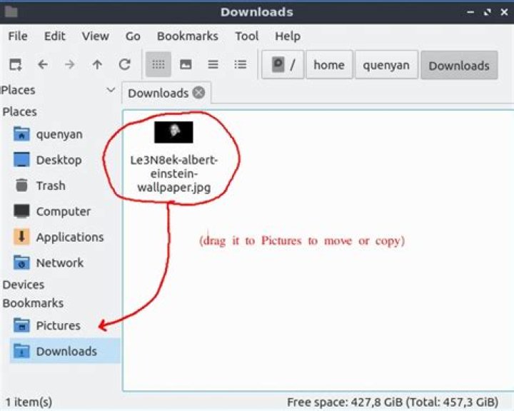 Unable to drag & drop file on Lubuntu using Pcmanfm-qt