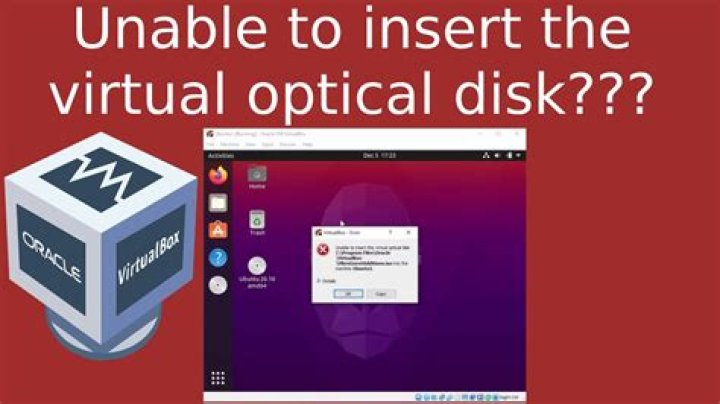 Unable to insert the virtual optical disk