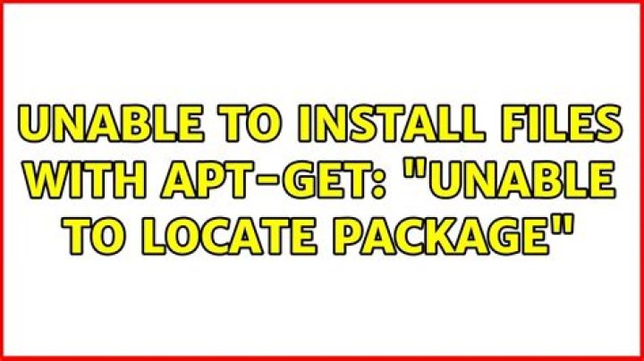 Unable to install files with apt-get: 