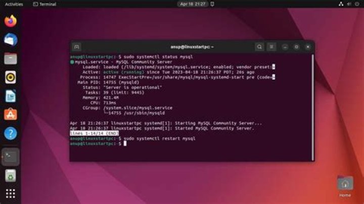 Unable to start mysql in ubuntu 18.04.02
