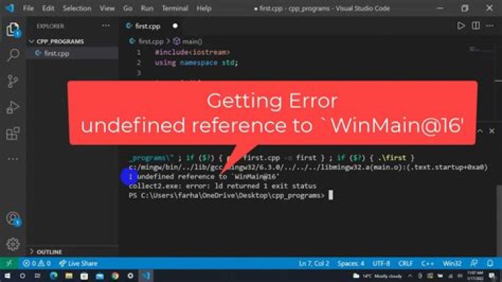 undefined reference to `WinMain@16'