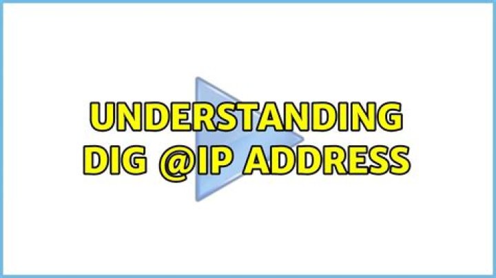 Understanding dig @ip address
