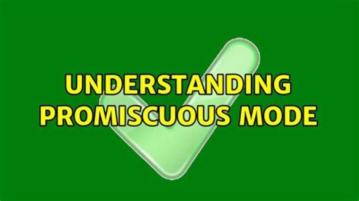 Understanding promiscuous mode