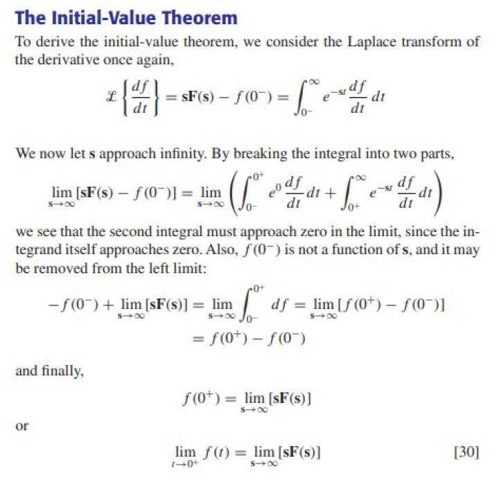 Understanding the Initial-value Theorem in the Laplace Transform Theory