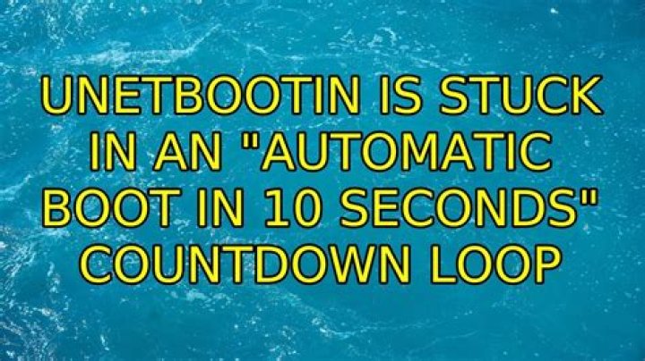 UNetbootin is stuck in an 
