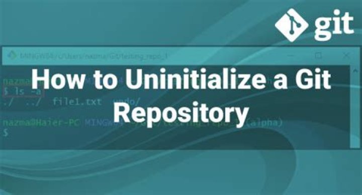 Uninitialize git repository