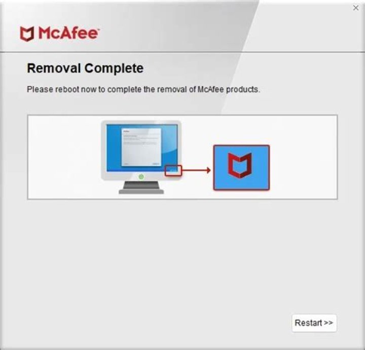 Uninstalling mcafee antivirus