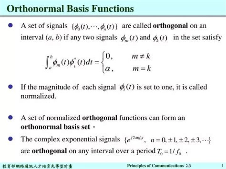 Uniqueness of orthonormal basis