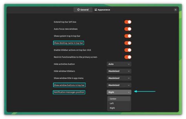 Unite Gnome Extension; Picture taken from - CC-BY