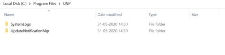 UNP folder found in Program Files