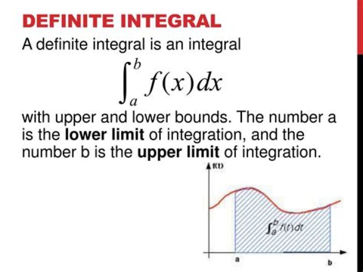 Upper and lower limits of integration