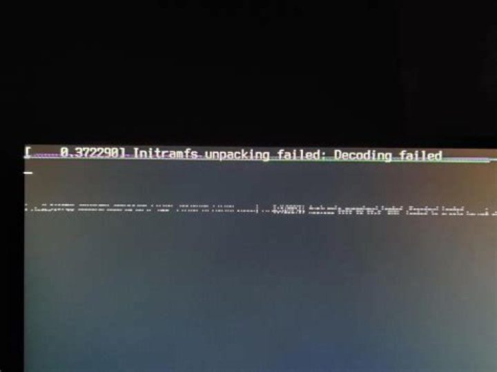 USB installer: “ Initramfs unpacking failed: Decoding failed”