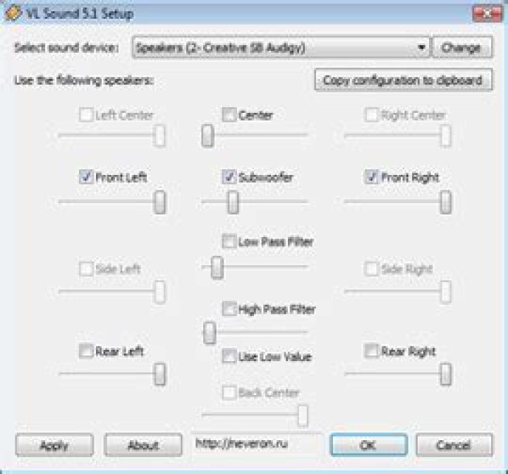 Use all 5.1 speakers with a 2.1 audio source