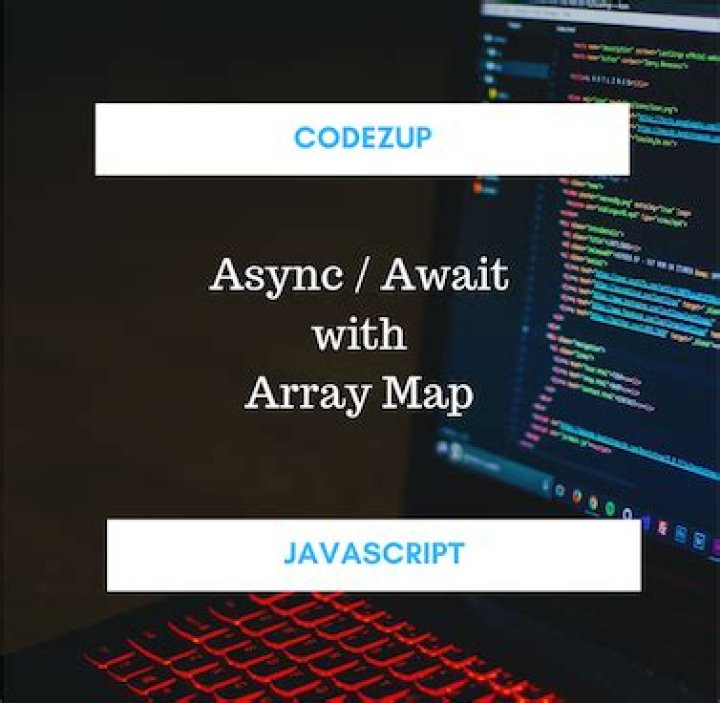 Use async await with Array.map