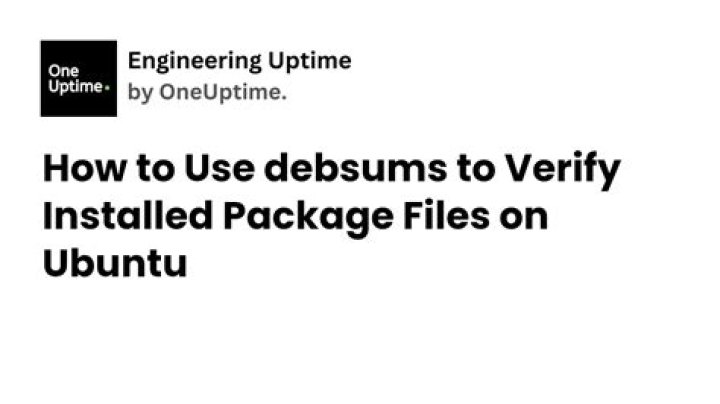 use debsums to automatically check all installed packages