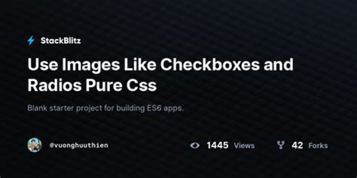 Use images like checkboxes