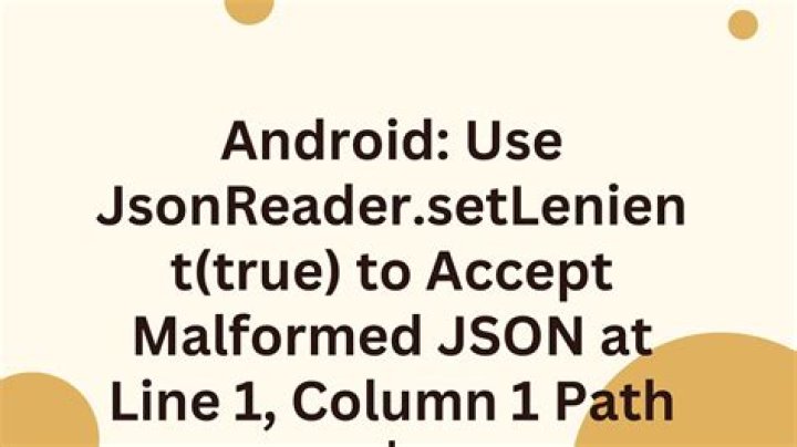 Use JsonReader.setLenient(true) to accept malformed JSON at line 1 column 1 path $