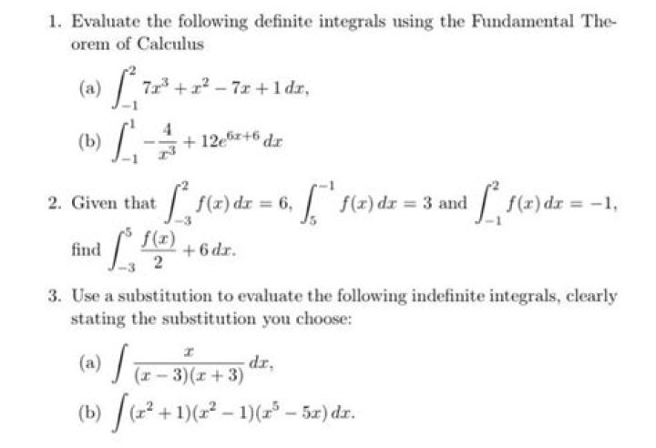 Use the fundamental theorem of calculus to evaluate the definite integral